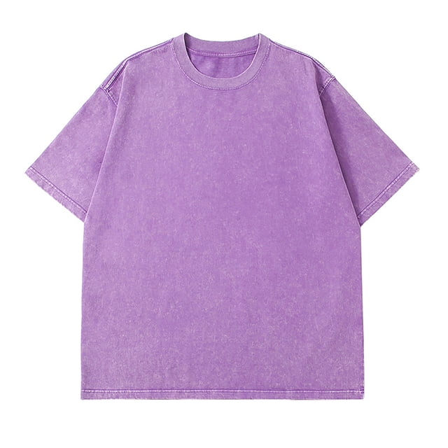 toraway Vêtements d'Été Hommes Chemises Graphiques Blanches Mode Printemps et Été Décontracté Manches Courtes Col Rond T-Shirt Uni G