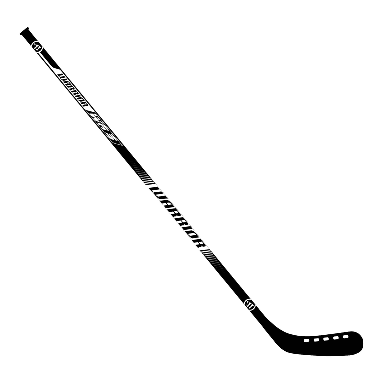 Warrior 51" Player Hockey Stick, Black photo 1