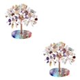 thumbnail image 1 of Toystoory Elegante colgante de árbol con piedras de cristales curativos, añade encanto a los materiales del hogar, decoración hecha a mano Type3 NO3, 1 of 6