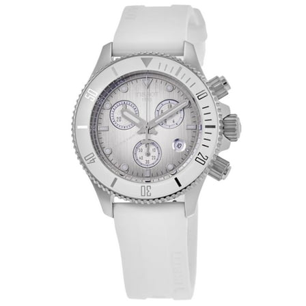 Tissot Seastar 1000 Quartz Chronograph White Dial Silicone Strap Men's Watch