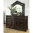 thumbnail image 2 of Bowery Hill Traditional Rich Cocoa Chocolate Dresser and Mirror, 2 of 8