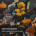 thumbnail image 5 of Halloween Table Cloth Round Table Cover Wrinkle Resistant Waterproof Tablecloth 60 Inch Washable for Kitchen Party Picnic Pumpkin4, 5 of 6