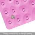 thumbnail image 4 of Alfombrilla de bañera OTHWAY de goma suave antideslizante con ventosas, color rosa, 4 of 9