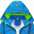 thumbnail image 5 of CAUYDY Boys Rain Jacket Dinosaur Print Breathable Jacket Fashion Hoodies Lightweight Raincoats Outwear Coat for Kids(L101-Blue,6-7 Y), 5 of 7