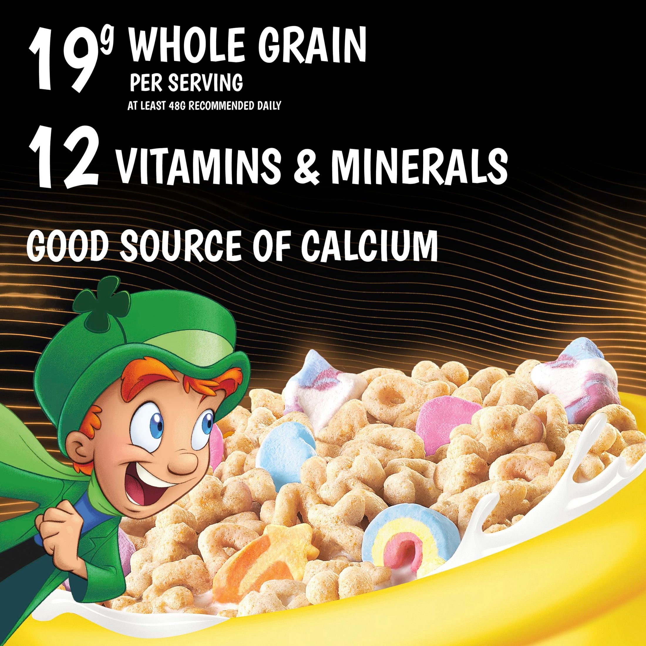 KPop Demon Hunters Box, Lucky Charms Huntrix Peach Mango Cereal, Bowl and Spoon, 2.8 lbs