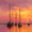 Harbor Sunset, variant on Sailboat Seascape Canvas Print Wall Art for Living Room Bedroom Dining Room Entryway Bathroom Office Hotel Cafe Decor