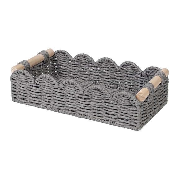 Shihaoyuan Wicker Basket for Bathroom Storage, Wicker Storage Baskets for Shelves