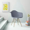 thumbnail image 2 of Heavenly Collection Plastic Grey Bucket Chair SET OF 2, 2 of 6
