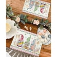 thumbnail image 4 of Easter Placemats Set of 6, Easter Eggs Gnome Bunny Placemat for Dining Table Decorations, Pink Buffalo Plaid Place Mats, Spring Table Mats for Kitchen Dinner Seasonal Holiday Party Decor, 4 of 6