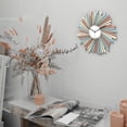 thumbnail image 2 of Ardeola - Andromeda Nebula - 23.5 in Analog Sunburst Wall Clock, Pastel Clock for Girls Room Decor, Teens Decoration for Wall, 2 of 9