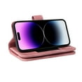 thumbnail image 5 of ELEHOLD for iPhone 14 Pro Max 6.7 inch Flip Leather Wallet Case with Card Holders Kickstand Magnetic Clasp Lanyard Shoulder Strap Shockproof Protective Case,Rosegold, 5 of 8