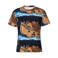 thumbnail image 3 of Naloa Ocean Scene with Noah's Ark Men's T-Shirt Sport T-shirt Men's Basic Tee Casual Men's Shirt, Round Neck, Short Sleeves - 3X-Large, 3 of 5