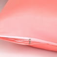 thumbnail image 6 of Unique Bargains Zipper Closure 1 PC Satin Body Pillowcases Light Coral 20"x60", 6 of 8