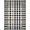 Black White Tan, Pattern 4, variant on ODIKA Plaid Bold Geometric Grid Interlocking Motif Fireplace Farmhouse for Hallway, Study Room, Playroom, Non-Slip Low Profile
