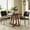 Black, variant on Modern Dining Chairs Set 2 Solid Wood Backrest Upholstered Pu Leather Dining Chairs