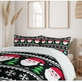 thumbnail image 6 of Ambesonne Christmas Duvet Cover Sets, Nordic Retro Borders, 2-King, Multicolor, 6 of 7