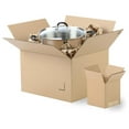 thumbnail image 2 of 12"x9"x9" Brown/ Corrugated Cardboard Shipping Boxes 25-Pack | Mailing, Packing, Moving & Storage for Business/Home – Durable - Eco-Friendly, Recyclable - Made in the USA, 2 of 8