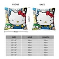 thumbnail image 2 of Hello Kitty Pillow Cover, Square Throw Pillow Cases For Couch Sofa Bed Living Room,Home Decorative, 18"X18", 2 of 9