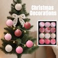 thumbnail image 4 of mfyjkho Adornos De Tela Para Árbol De Navidad, Bolas Decorativas Colgantes De 8 Cm Para Decoración Navideña, Juego De 12, 4 of 7