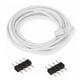 thumbnail image 5 of línea de conexión Cable de extensión de 4 pines Cable conector RGB para tira de luz LED 5050 3528 Hugtrwg Para estrenar, 5 of 7