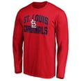thumbnail image 2 of Men's Red St. Louis Cardinals Father's Day #1 Dad Long Sleeve T-Shirt, 2 of 3