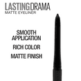 thumbnail image 4 of Maybelline Lasting Drama Matte Eyeliner Makeup, Jet Black, 4 of 8