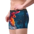 thumbnail image 2 of Balery Modern Art Red And Blue Colors Calzoncillos bóxer para hombre, ropa interior de algodón suave y transpirable con cinturilla de nailon-Small, 2 of 5