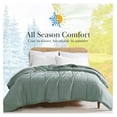 thumbnail image 5 of Queen Comforter, Full Size Bedding Comforters, Fluffy Down Alternative Blue Comforter, Queen Size/Full, Pet Hair Resistant Bedding, Wrinkle Resistant, Steel Blue, 5 of 9