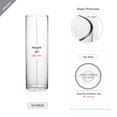 thumbnail image 2 of WGV International 6" Wide Clear Cylinder Glass Vase, Candle Holder, 1 Piece 20"H, 2 of 5
