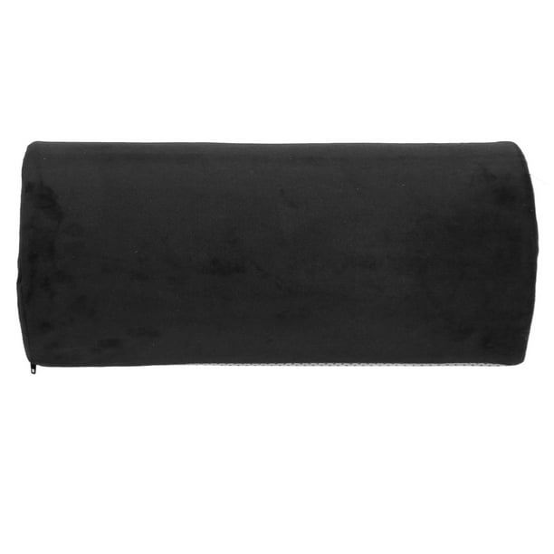 Almohada de media luna negra para elevación de piernas, para el tobillo, la rodilla, el cuello, soporte lumbar, espuma viscoelástica para el hogar, para personas mayores