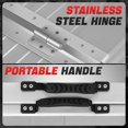thumbnail image 4 of DNA Motoring 6Ft Folding Non-Slip Aluminum Wheelchair Scooter Ramp for Home Steps Doorways, 4 of 6