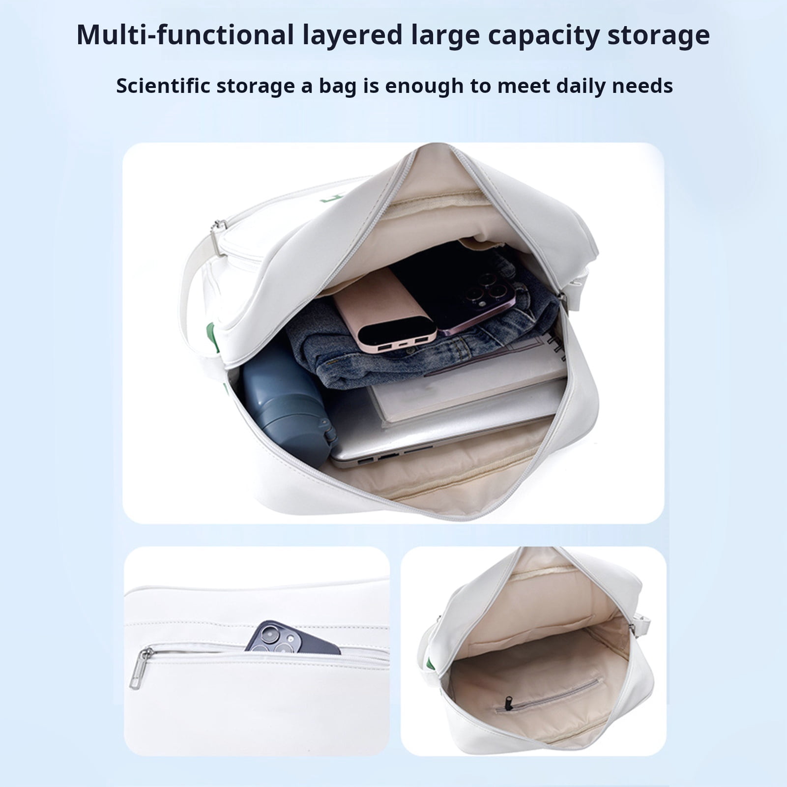 Lifetechs Tennis Bag Tennis Sling Crossbody Bag Large Capacity Faux Leather Racket Bag for Badminton Pickleball Racquets