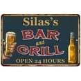 thumbnail image 1 of Silas's Green Bar and Grill Metal Sign 8x12 Decor 108120044315, 1 of 1