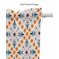 thumbnail image 5 of Boho Geometric Flower Linen Curtain Valance for Bedroom/Bathroom/Kitchen/Office/Living/Dining Room Window,Spring Summer Colorful Botanical Rod Pocket Topper Decorative Cafe Drapes Panel 60"x18", 5 of 6
