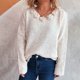 thumbnail image 4 of Ailaofu Womens Wool Blend Embroidery Floral Oversized Fit Sweater Trendy 2025, 4 of 6