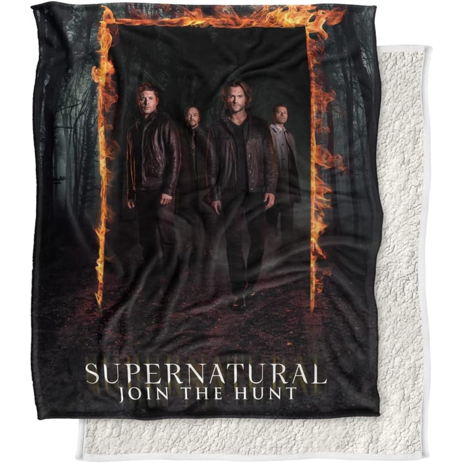 Supernatural Blanket, 50"x60", Fire Frame Silky Touch Back Super Soft