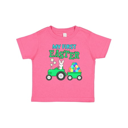 

Inktastic My First Easter Bunny and Tractor Gift Baby Boy or Baby Girl T-Shirt