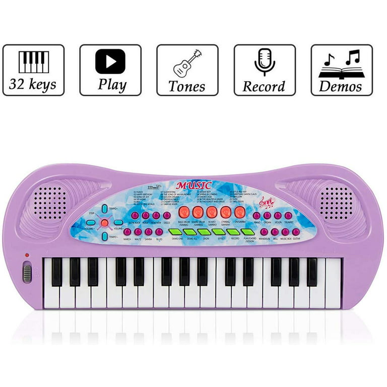 aPerfectLife Kids Piano Keyboard, 32 Keys Multifunction Portable Toy Piano  for Kids, Electric Piano Music Instruments Toy for 3 4 5 6 7 8 Year Old