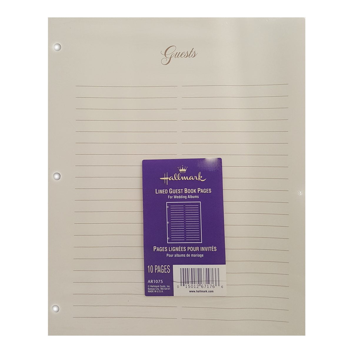 Hallmark Lined Guest Book Pages For Wedding Album AR1075