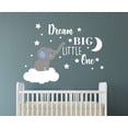 thumbnail image 1 of Dream Big Little One Elephant - Adhesivo Decorativo Para Pared, Diseño De Elefante, 1 of 4