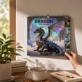 thumbnail image 7 of LEFXSMR 2027 Desk Calendar, 8.27"x8.27" Dragon Spiral Bound Decorative 12-Month Planner Desk Calendar, Calendar for Study Office Home Decor Gifting, 7 of 7