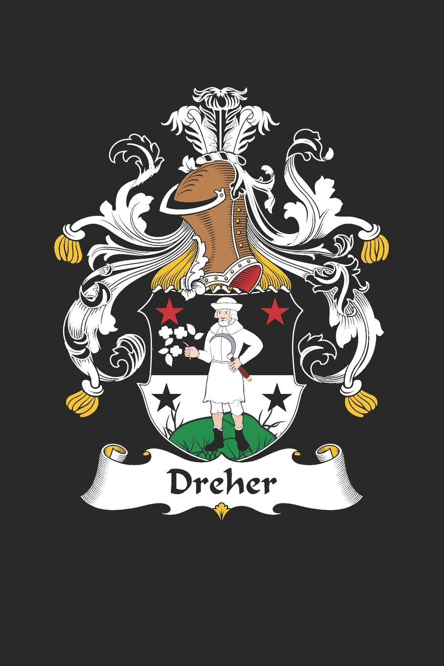 Dreher Dreher Coat Of Arms And Family Crest Notebook Journal 6 X 9 dreher-dreher-coat-of-arms-and-family-crest-notebook-journal-6-x-9