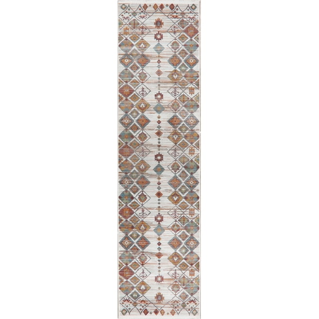 All-Over South-Western Turkish Oriental Area Rug Geometric Carpet