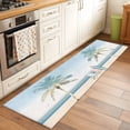 thumbnail image 3 of Palm Trees Washable Runner Rugs 2'x6', Summer Holiday Beach Low Pile Throw Entryway Rug Non-Slip Sturdy Edge Binding Carpet for Indoor Bedside Entrance Bedside, 3 of 9