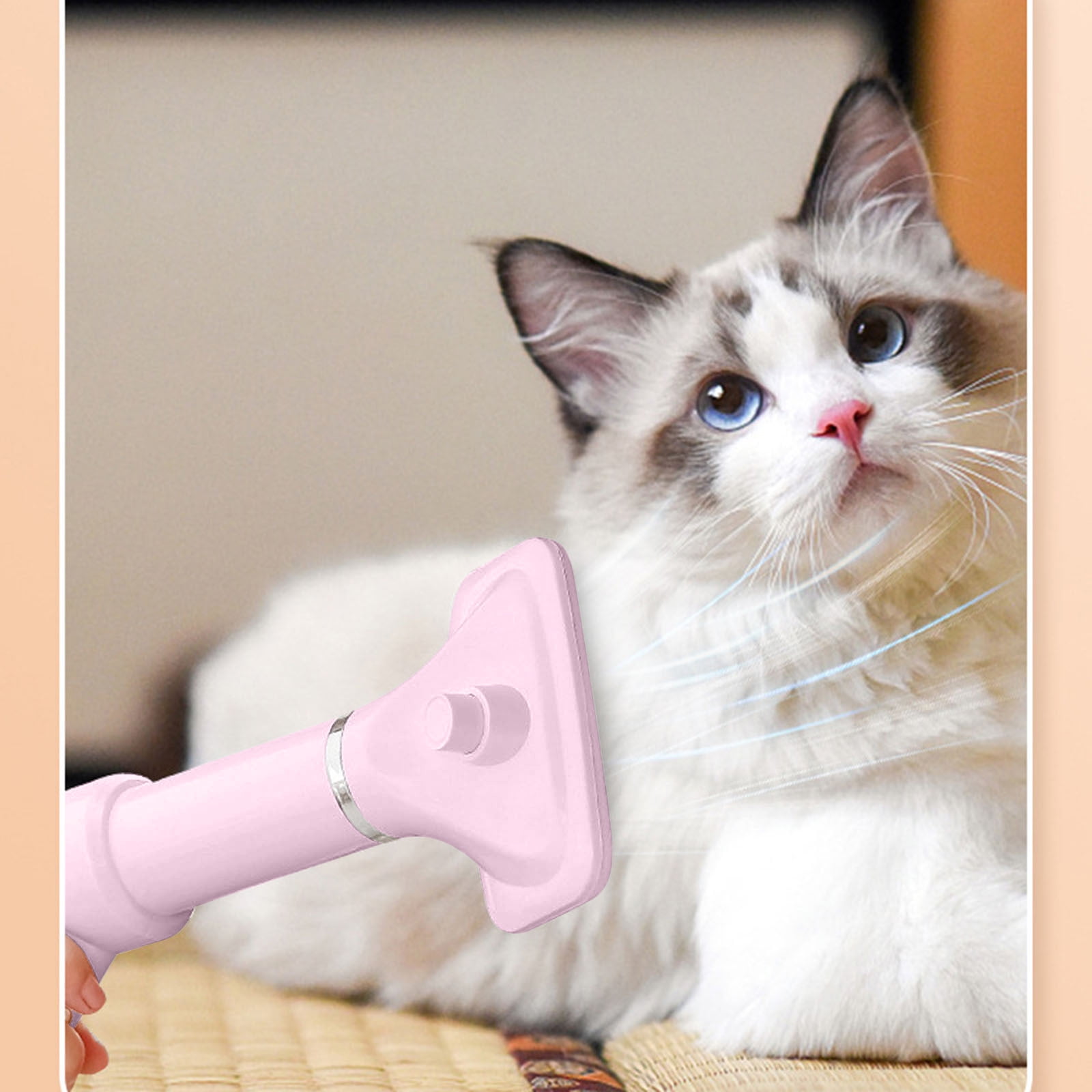 Jovati Blower Brush Hair Dryer New Upgraded 2 In 1 Pet Grooming Hair Dryer Slicker Brush dog Hair Dryer Brush pet Grooming Dryer Brush With Adjustable