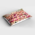 thumbnail image 2 of Ambesonne Flamingo Pillow Sham, Tropical Birds Funny Beach, 26" X 20", Pink Beige and Pale Sky Blue, 2 of 2