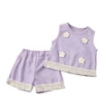 thumbnail image 1 of Robe Sans Manches à Fines Côtes pour Enfants, pour Filles, Bébé, Taille à Volants, Jupe Française Cintrée, 1 of 9