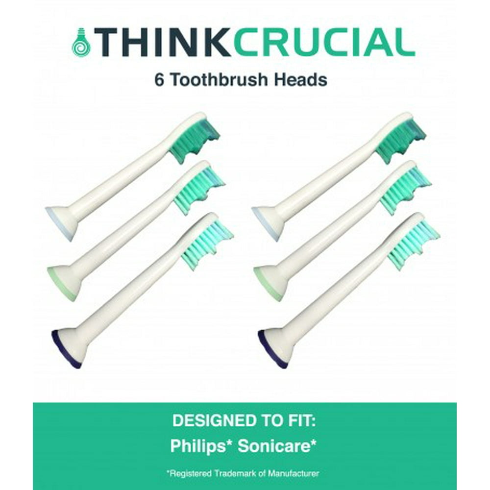 6 Philips Sonicare Replacement Electric Toothbrush Heads, Part HX