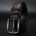 thumbnail image 1 of STRAND Ceinture en Cuir Véritable pour Hommes Marron, 1 of 2