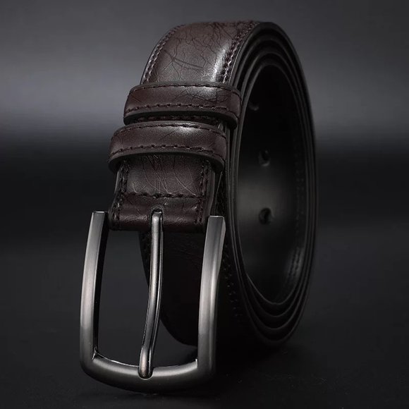 STRAND Ceinture en Cuir Véritable pour Hommes Marron